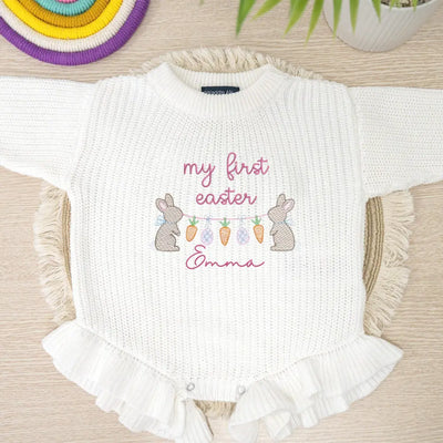 Personalized Baby's First Easter Baby Romper