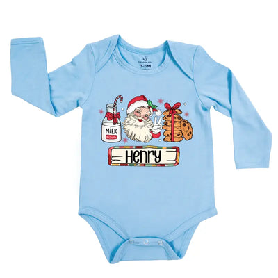 Personalized Christmas Santa Sweet Baby Onesie - SwaddleAn