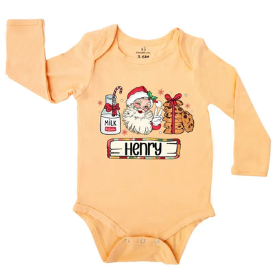 Personalized Christmas Santa Sweet Baby Onesie - SwaddleAn
