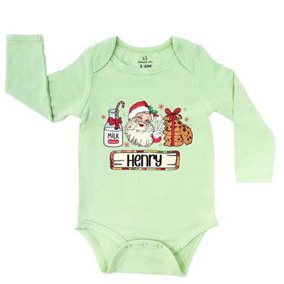 Personalized Christmas Santa Sweet Baby Onesie - SwaddleAn