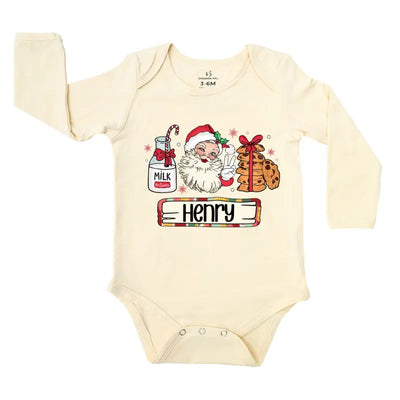 Personalized Christmas Santa Sweet Baby Onesie - SwaddleAn