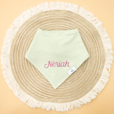 Personalized Embroidered Baby Name Bibs - SwaddleAn