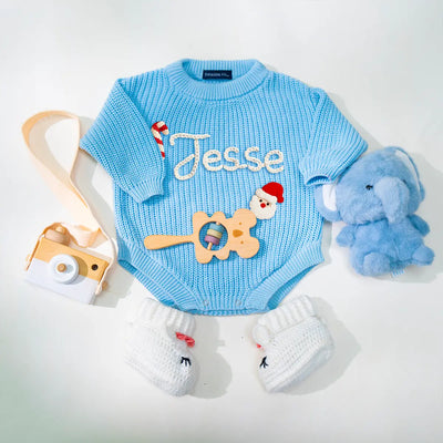 Personalized Santa Romper with Name - SwaddleAn