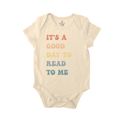 Read to Me Onesie, It's a Good Day to Read to Me Baby Bodysuit