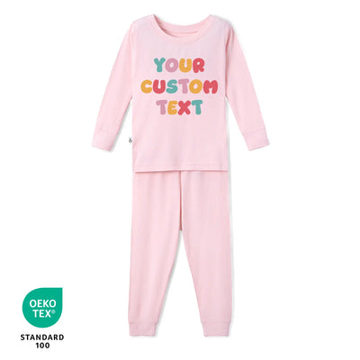 Retro Custom Your Own Text Bamboo Baby Pajamas