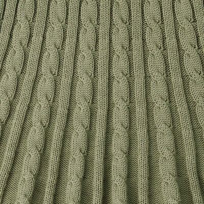 Cable Knit Skirts in Sage Green