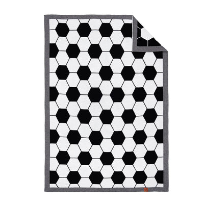 Soccer Jacquard Knit Baby Blanket
