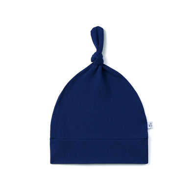 Baby Knotted Cap in Blue Depths