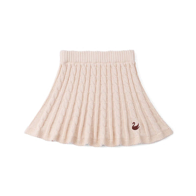 Cable Knit Skirts in Beige