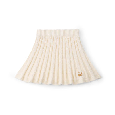 Cable Knit Skirts in Cream