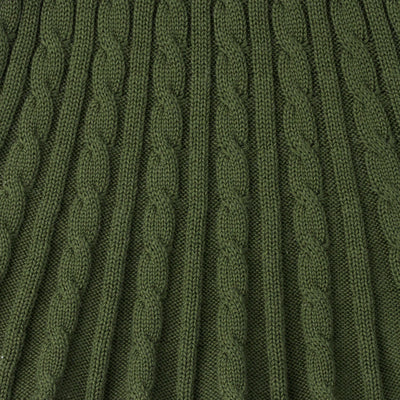 Cable Knit Skirts in Forest Green