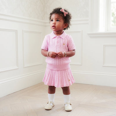 Cable Knit Skirts in Lilac