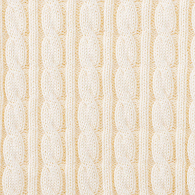 Classic Cable Knit Baby Sweater in Cream