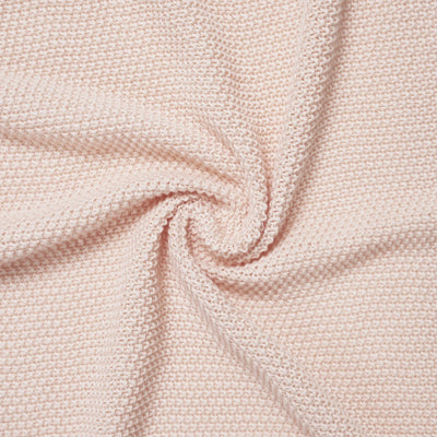 Heirloom Lace Knit Baby Blanket in Beige