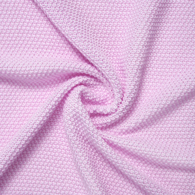 Heirloom Lace Knit Baby Blanket in Lilac