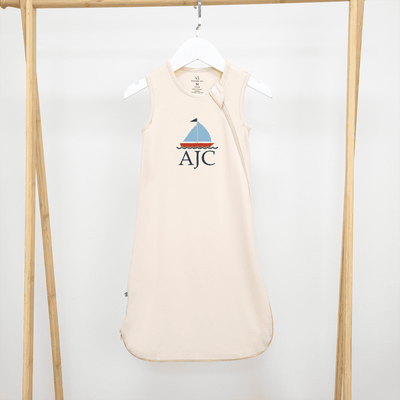 Personalized Sailboat Sleep Sack for a Grand Adventure SwaddleAn