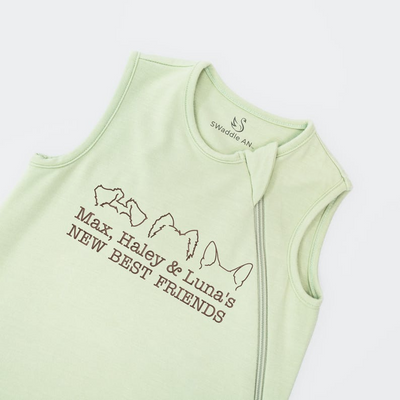 Personalized Dog Sleeping Bag | Celebrating Their First Best Friend SwaddleAn