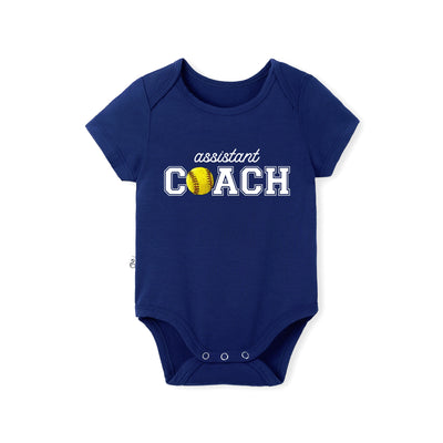 Assistant Coach Softball Baby Bamboo Bodysuit