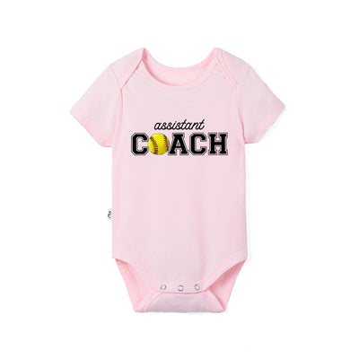 Assistant Coach Softball Baby Bamboo Bodysuit