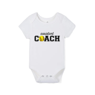 Assistant Coach Softball Baby Bamboo Bodysuit