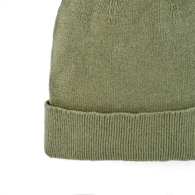 Knit Baby Pom Beanie in Sage Green