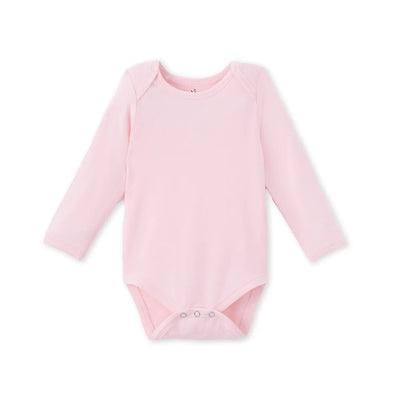 Long Sleeve Baby Bodysuit in Mary Rose