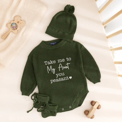 The 'Take Me To My Aunt' Knit Romper