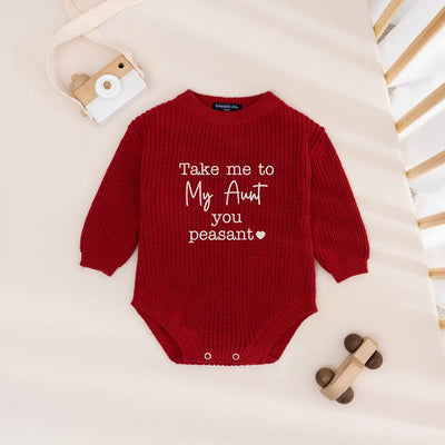 The 'Take Me To My Aunt' Knit Romper