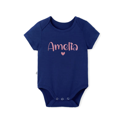 Custom Embroidered Name Bamboo Bodysuit