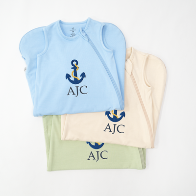 Personalized Anchor Sleep Sack | Anchored in Love & Comfort SwaddleAn
