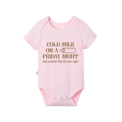 Cold Milk On A Friday Night Baby Bamboo Onesie