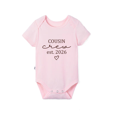 Custom Cousin Crew Est Year Bamboo Baby Bodysuit