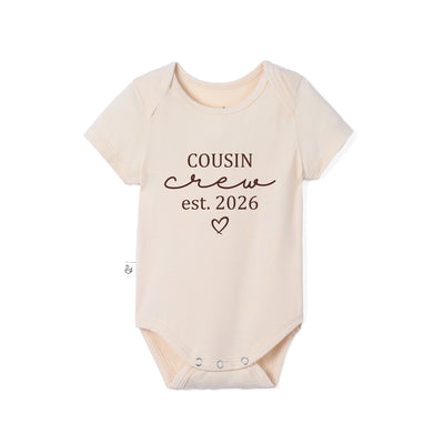 Custom Cousin Crew Est Year Bamboo Baby Bodysuit