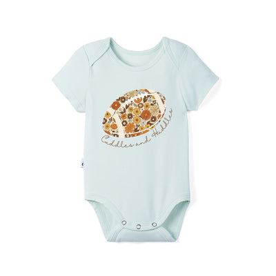 Bamboo Football Huddles & Cuddles Baby Bodysuit