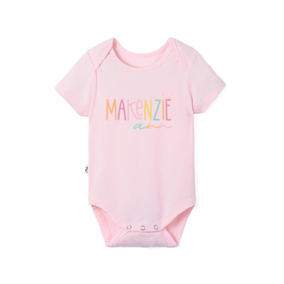 Custom Colorful Doodle Name Baby Onesie