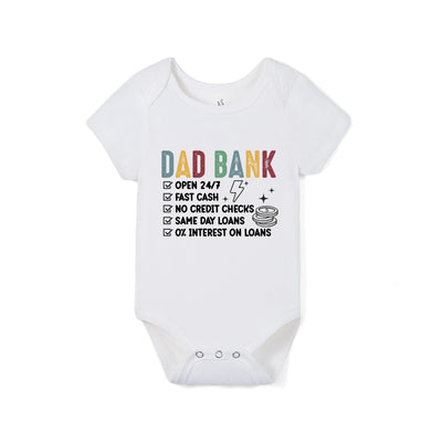 Dad Bank Definition Bamboo Baby Onesie