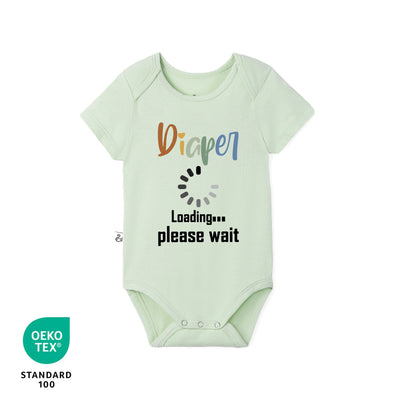Diaper Loading Please Wait Baby Bamboo Onesie