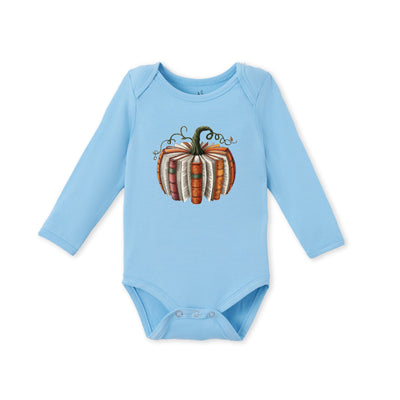Pumpkin Book Bamboo Baby Onesie