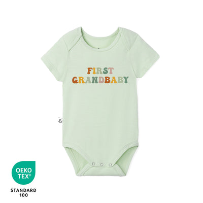Groovy First Grandbaby Bamboo Baby Onesie