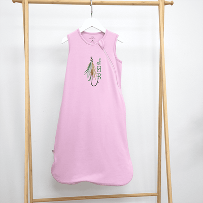 Personalized Fly Fishing Sleep Sack for a Little Angler's Dreams SwaddleAn
