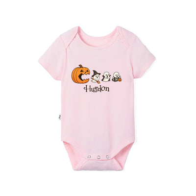 Custom Halloween Ghost Bamboo Baby Bodysuit