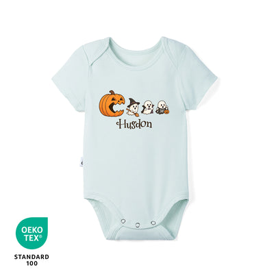 Custom Halloween Ghost Bamboo Baby Bodysuit