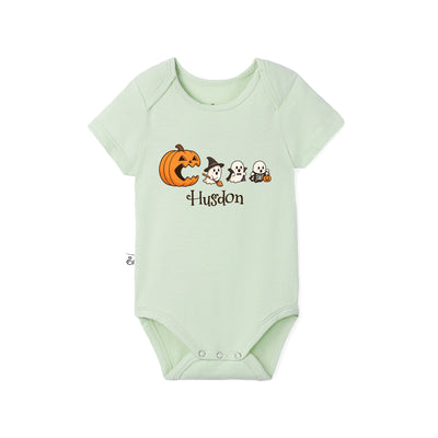 Custom Halloween Ghost Bamboo Baby Bodysuit