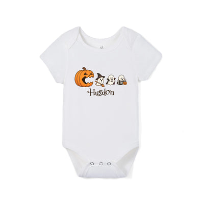 Custom Halloween Ghost Bamboo Baby Bodysuit