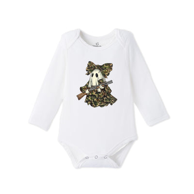 Hunting Ghost Bamboo Baby Onesie