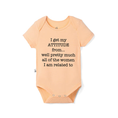 'I Get My Attitude' Bamboo Baby Bodysuit