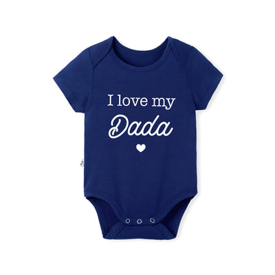 'I Love My Dada' Bamboo Baby Bodysuit