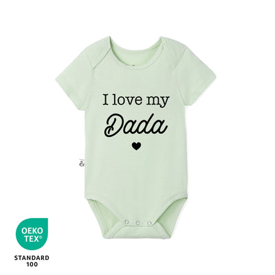 'I Love My Dada' Bamboo Baby Bodysuit