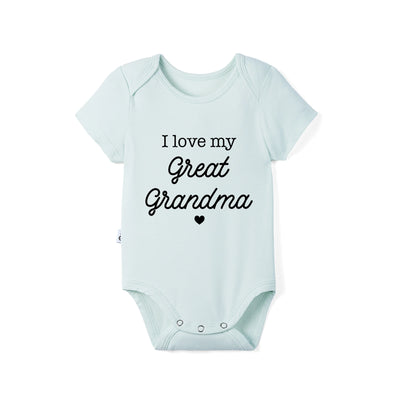 I Love My Great Grandma Bamboo Baby Onesie