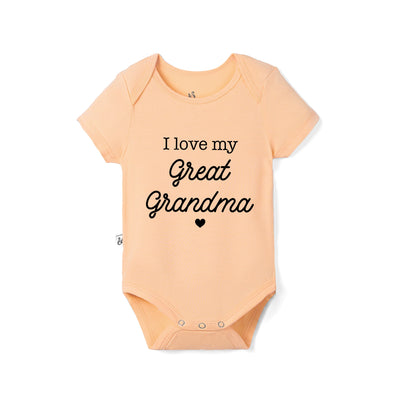 I Love My Great Grandma Bamboo Baby Onesie